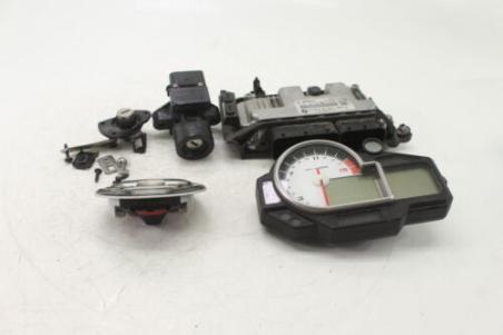 10-11 BMW S1000rr Ignition Key Lock Switch W/ Gas Cap Seat Lock Speedometer